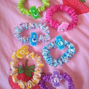 Care Bears Hair Ties Lot of 6
